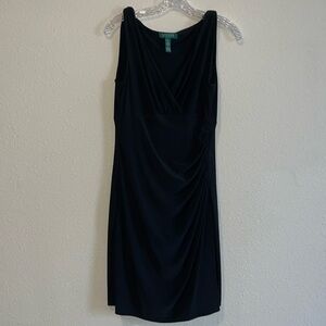 Lauren Ralph Lauren black sleeveless knee length dress 10